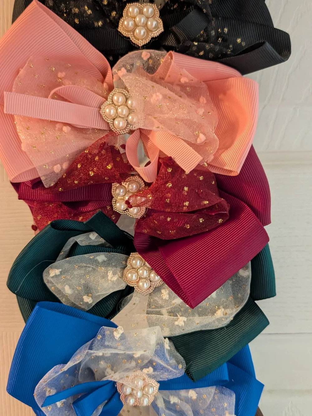 11 New Stacked Bow Headband Set in Mixed Colors
